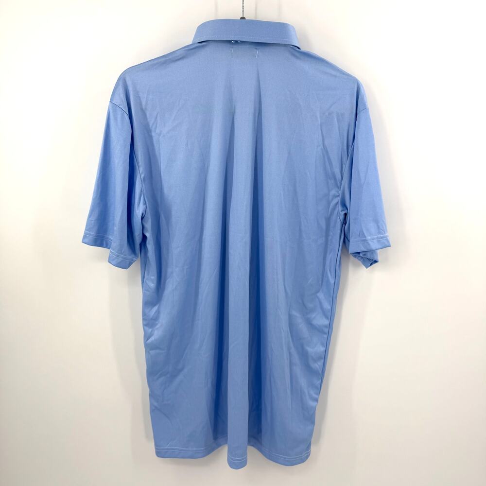 Collars & Co Blue Herringbone Dress Collar Polo Size L - Picture 5 of 6